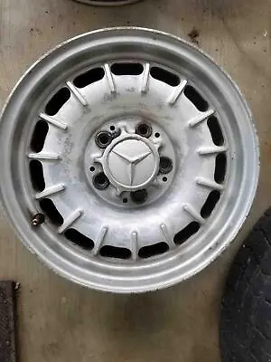 72 - 85 MERCEDES W123 300D Wheel 14x6 Alloy Used Oem #5 Light Curb Some Marks • $89.98