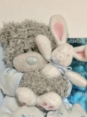 Me To You Bear ‘Congratulations' With Bunny Carte Blanch Boxed Blue Nosed Teddy • £14