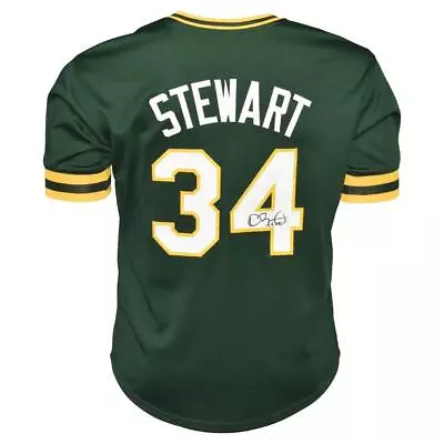 Dave Stewart Signed Oakland Green Baseball Jersey (JSA) • $74.95