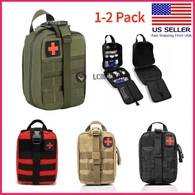 Tactical First Aid Kit Medical Molle Rip Away EMT IFAK Survival Pouch Empty Bag • $11.34