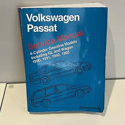 VW Passat Factory Repair Service Manual 1990-1993 - Gasoline Models - Bentley • $29