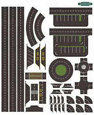 Road Layout - N Gauge - 2mm - Model Railway - 33mm Wide Roads • £25