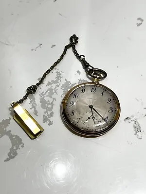 Longines Vintage Rare Mens Pocket Watch W Chain Clip • $499.99