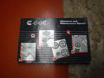 Up To 1988 Cummins 444 Series Engine Factory Operation Maintenance Manual • $13.99