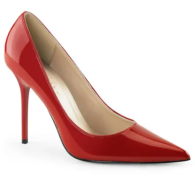 Red Classy Pointy Toe High Heels Mens Drag Queen Crossdresser Shoes Womans 14 15 • $53.95