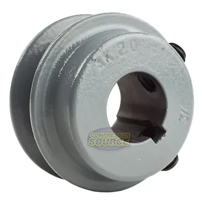 Cast Iron 2  Single Groove Pulley Belt A Section 4L V Style For 3/4  Keyed Shaft • $13.95