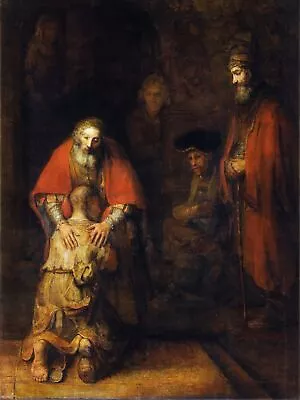 Decoration Poster.Return Of The Prodigal Son.Rembrandt Painting.Wall Decor.11304 • $29