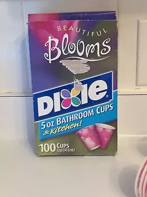 Open Box Dixie 5oz Cups BEAUTIFUL BLOOMS 49 Count Throwback Pack 2004 SEE PICS • $19.99