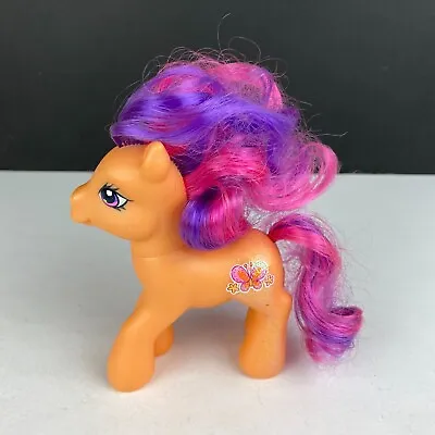 My Little Pony 2007 G3 Scootaloo Butterfly Mark Pink Purple Hair Eyes Toy Figure • $17.99