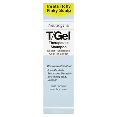 Neutrogena T/Gel Therapeutic Shampoo Scalp Psoriasis Itching And Dandruff 250ml • £16.99