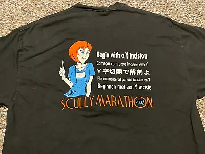 Vintage THE X-FILES What Would Scully Do Rare 2002 Gillian Anderson Shirt XL Y2K • $69.99