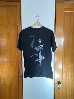 Vtg John Coltrane Gear Inc. Jazz Saxophone Black T-shirt Size Medium • $60