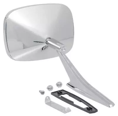 1968-72 Chevrolet Pontiac; Outer Door Mirror; Chrome; Ribbed; RH Passenger Side; • $48.99