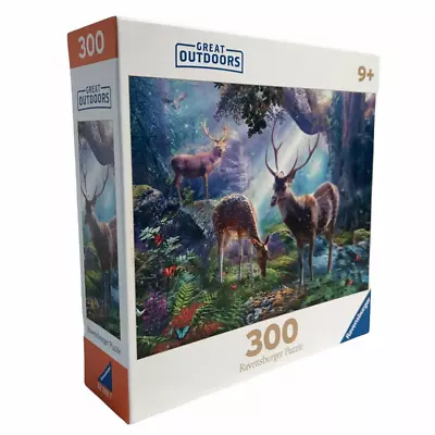 Ravensburger Puzzle Deer In The Wild Great Outdoors 300 Piece Very Nice • $11.69