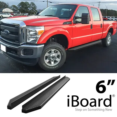 IBoard Black Running Boards Style Fit 99-16 Ford F250 F350 SuperDuty Crew Cab • $209