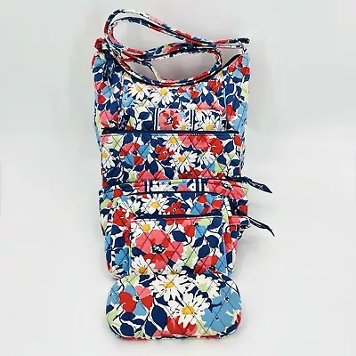 Vera Bradley Women Bag Clare Summer Cottage Cotton Quilted Crossbody 6 Piece Set • $85