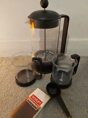 Bodum Brazil Coffee Set French Press Cafetiere With 2 Cups  • £19.90