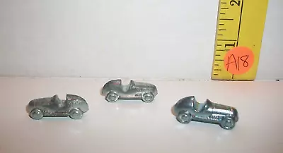 Vintage Monopoly Game Piece Pewter Car Token Lot Of 3 Game Part Replacement A18 • $7.19