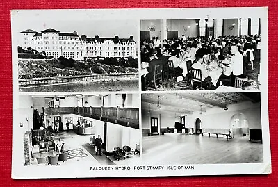 Balqueen Hydro Port St Mary Isle Of Man Multi-view Rppc Posted 1969 • £1.50