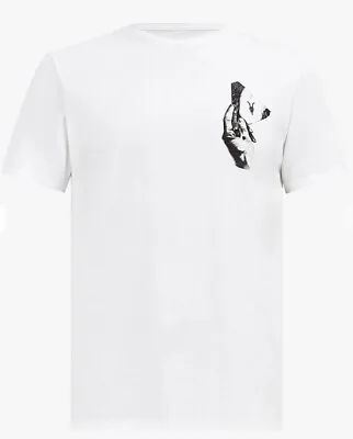 Men Allsaints Mirror Crew T Shirt • £18.89