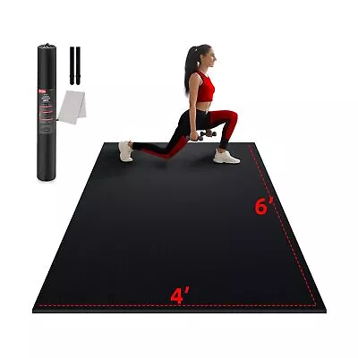 GymCope Large Exercise Mat For Home Workout10'x6'/9'x6'/8'x6'/7'x5'/6'x4' (7... • $150.33