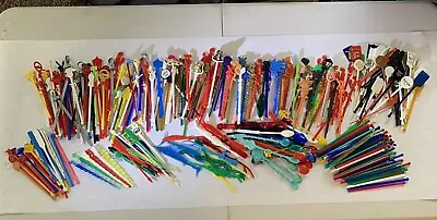 Large Lot Collection Of Vintage Plastic Swizzle Sticks Over 300 • $25