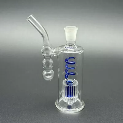 4  Glass Bubbler Pyrex Smoking Bong Water Pipe Portable Hookah W/10mm Bowl • $12.54