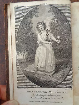 1791 COMUS By MILTON THE ALCHYMIST By JONSON LOVE FOR LOVE By CONGREVE 8 PLATES^ • $25.25