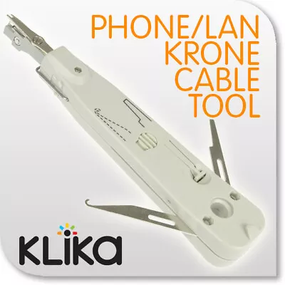 New Punch Down Krone Lan Telephone Cable Cat5 Cat6 Terminal Tool With Cutter • $14.95