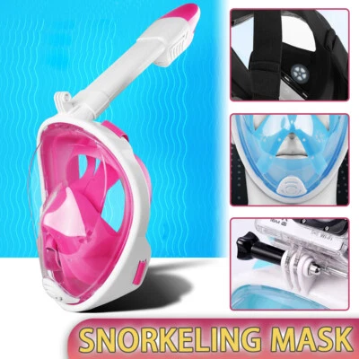 $28.99 • Buy Full Face Diving Seaview Scuba Snorkel Snorkeling Mask GoPro Swimming Goggles