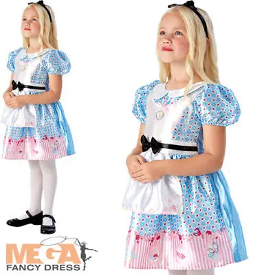 £18.49 • Buy Alice In Wonderland Girls Fancy Dress Disney Fairy Tale World Book Day Costume 
