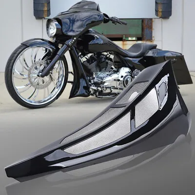 Custom Vivid Black Chin Spoiler Scoop For Harley Road King Street Electra Glide • $124.03