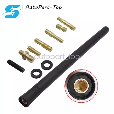 7  Universal Short Car Auto Antenna AM/FM Radio Aerial Whip Black • $8.69