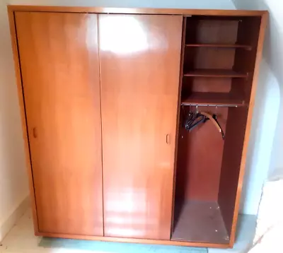 £750 • Buy Pair Of Alfred Cox Mid-Century Sliding Door Wardrobes (can Flatpack)