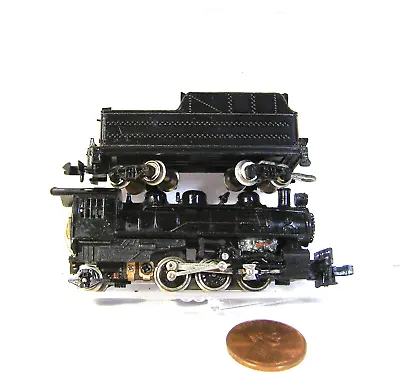 Bachmann N Scale Model RR Steam Locomotive With Coal Tender Black   IF4 • $59.95