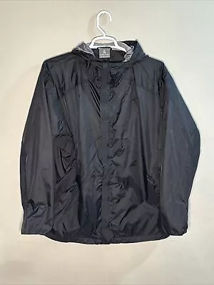 Sierra Designs Mens 2XL Black Nylon Light Jacket Full Zip Outdoors • $10