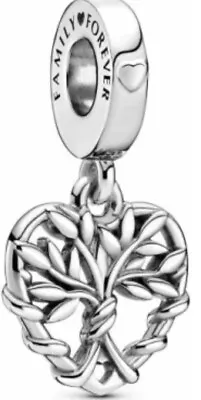 PANDORA Heart Family Tree Dangle Charm 799149C00 • £28