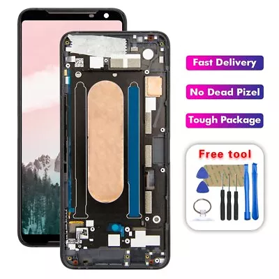 OEM ASUS ROG Phone 2 ZS660KL LCD AMOLED DISPLAY+TOUCH SCREEN DIGITIZER W FRAME • $219.95