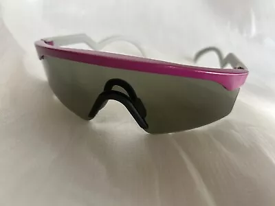 OAKLEY Razor Blades 1980’s Vintage Wildberry /Platinum. Gray Lens • $51