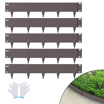 VEVOR Steel Landscape Edging 5-pack Steel Garden Edging Borders 39  L X 4  H • £27.47