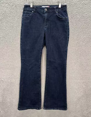 Cabi Jeans Womens 4 Blue Denim Trouser Jean Mid Rise Bootcut Preppy Academia • $16.05