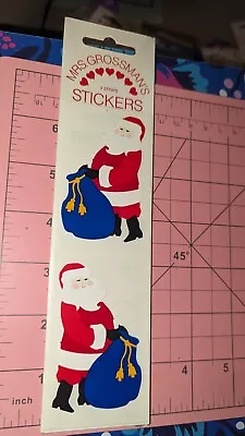 Vintage Mrs Grossmans Stickers New In Pack Christmas Santa With Toy Sack • $7.75