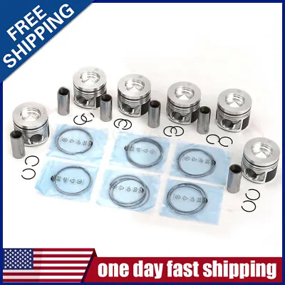 6PCS Pistons Rings Set Φ83.01mm For VW Touareg Audi A7 A8 Q5 Q7 3.0L TDI Diesel • $306.05