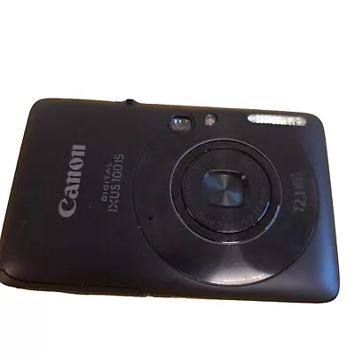 Canon IXUS 100 IS Digital Compact Camera Untested Selling As Spares Repair...... • £16