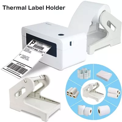 Label Holder 2 In1 Rolls & Fan-Fold Stack Paper Holder For Thermal Label Printer • $9.89