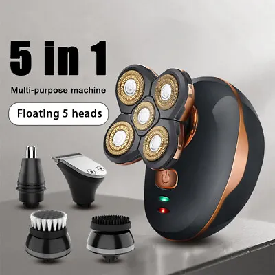 5-in-1 Rotary Electric Shaver 4D Rechargeable Bald Head Hair Beard Trimmer Razor • $43.85