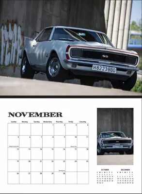 FATHERS DAY GIFT SALE! MUSCLE CARS 2023 WALL CALENDAR  Ford Chevy Dodge Classic • $9.92