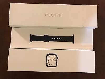 Apple Watch A2474 Series 7 45mm Aluminum Case Midnight Sport Band Brand New • $249.99