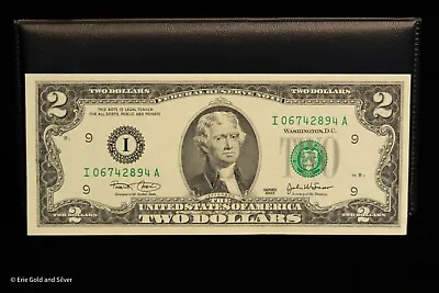 2003 Series $2 Two Dollar Uncirculated Note | US Monetary Exchange • $9.95