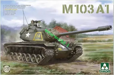 Takom 2139 1/35 Scale M103 A1 Tank Model Kit • $63.50